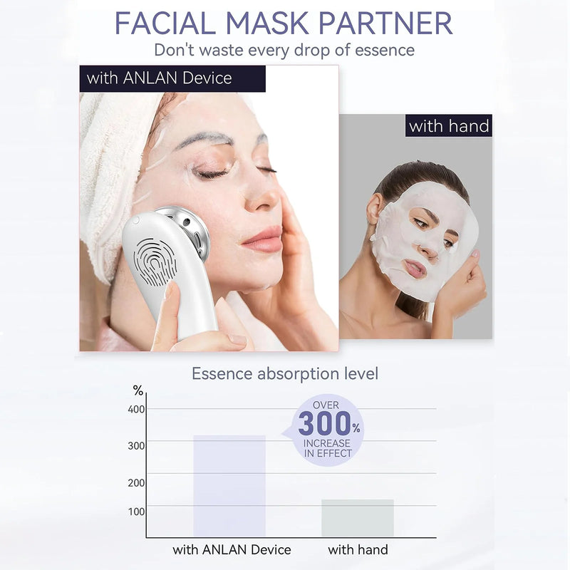 Massageador facial microcorrente face lifting massagem compressa quente e fria limpeza profunda cuidados faciais dispositivo de beleza