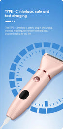 Resuxi depilador elétrico feminino 3 em 1, aparador de biquíni, remoção de costeletas, máquina de cortar cabelo labial, aparador de pelos privado, barbeador à prova d'água