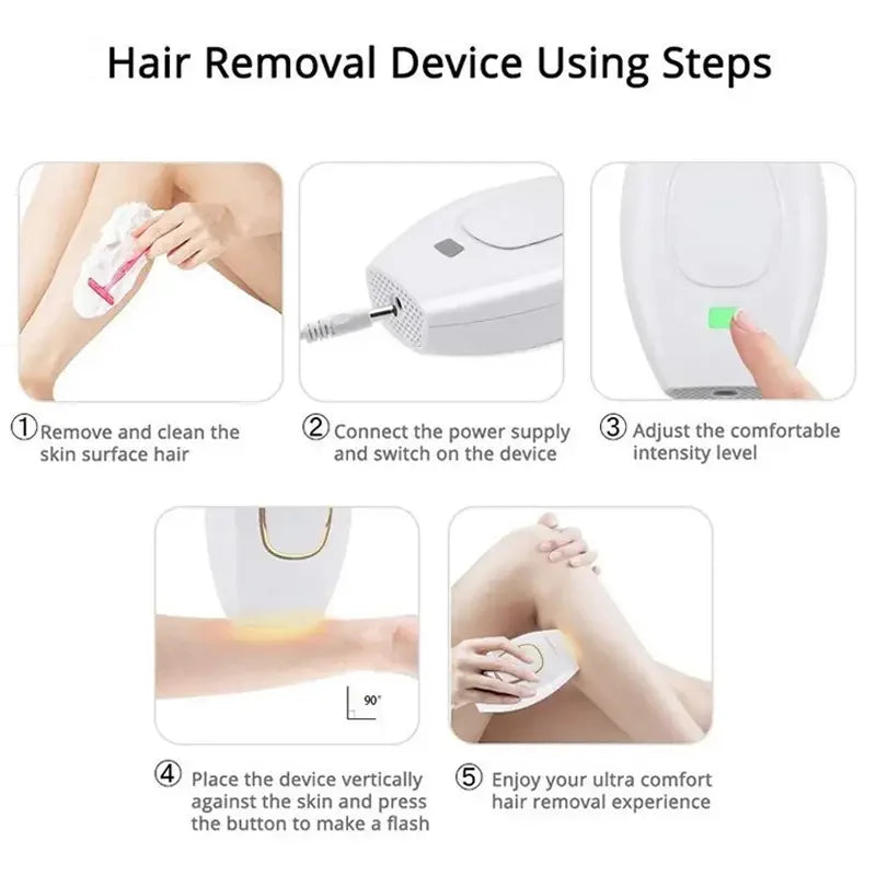 Depilador a laser permanente profissional IPL, aparelho de remoção de pelos para uso doméstico para mulheres e homens