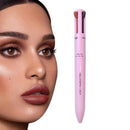 4 Em 1 Maquiagem Caneta Lápis Cosméticos Impermeável 4 Cor Multi-função Maquiagem Beleza Caneta para Eyeliner Brow Lip Liner Highlighter
