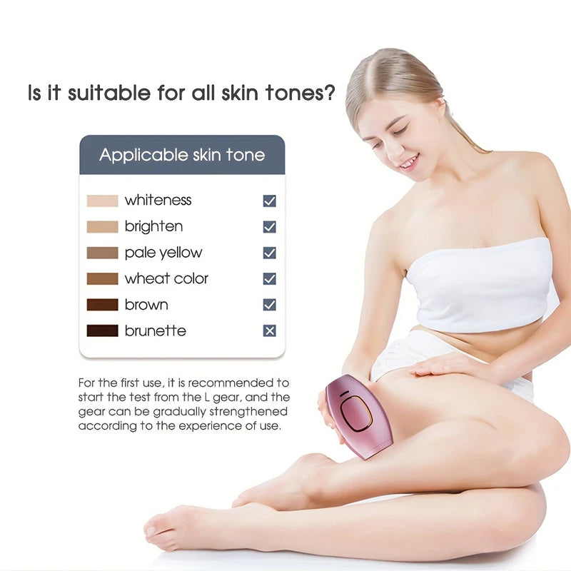 Depilador a laser permanente profissional IPL, aparelho de remoção de pelos para uso doméstico para mulheres e homens